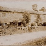Mrs. Hodgson outside High Blean in or around 1911. High Blean is now a B&B just outside Bainbridge, over looking Semer Water