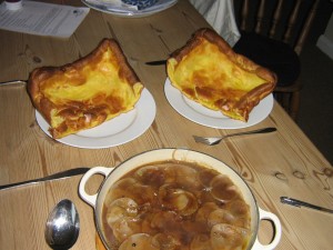 Yorkshire Pudding at High Blean B&B Askrigg in the heart of the Yorkshire Dales