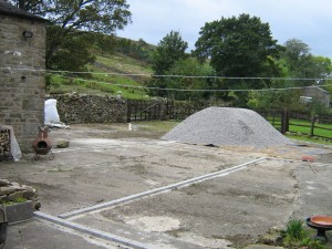 16 tonne of lime stone chips at High Blean B&B Asgrigg