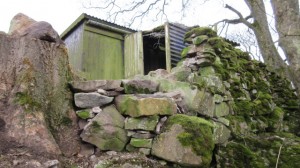 Big Stones to form base of wall at High Blean B&B Askrigg, Yorkshire Dales